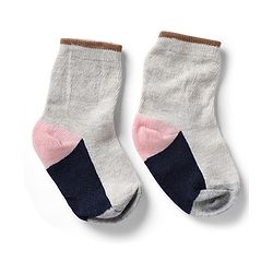 Cute Walk by Babyhug Knit Anti-Bacterial Ankle Length Striped Socks With Star Design Pack of 5 - Pink, Black & Grey
