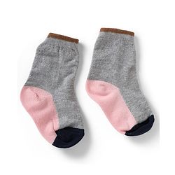 Cute Walk by Babyhug Knit Anti-Bacterial Ankle Length Striped Socks With Star Design Pack of 5 - Pink, Black & Grey