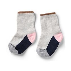 Cute Walk by Babyhug Knit Anti-Bacterial Ankle Length Striped Socks With Star Design Pack of 5 - Pink, Black & Grey