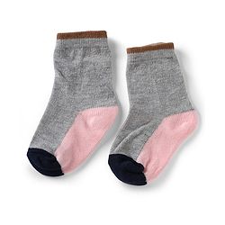 Cute Walk by Babyhug Knit Anti-Bacterial Ankle Length Striped Socks With Star Design Pack of 5 - Pink, Black & Grey