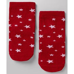 Cute Walk By Babyhug Anti-Bacterial Ankle Length Striped Socks with Space & Text Design Pack of 5  - Red White Black Yellow