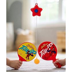 Babyhug Marvel Spider Man Hanging Table Tennis Trainer| Fun Table Tennis Play| Hanging Door Trainer| Hand-Eye Coordination| Motor Skills| Active Play| 4 Years+| BIS Certified