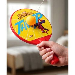Babyhug Marvel Spider Man Hanging Table Tennis Trainer| Fun Table Tennis Play| Hanging Door Trainer| Hand-Eye Coordination| Motor Skills| Active Play| 4 Years+| BIS Certified