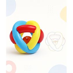 Babyhug Rumble Tumble Rattle Ball| Fun Rattle Toy| Colourful Design| Rattling Sounds| Sensory Play| Grasping & Shaking| Early Learning Toy| Visual Tracking & Auditory Skills
