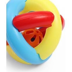 Babyhug Rumble Tumble Rattle Ball| Fun Rattle Toy| Colourful Design| Rattling Sounds| Sensory Play| Grasping & Shaking| Early Learning Toy| Visual Tracking & Auditory Skills