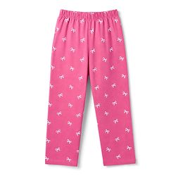 Babyhug 100% Cotton Knit Full Sleeves T-Shirt & Pyjama Night Suit with Bow & Text Print - Pink