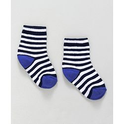 Cute Walk by Babyhug Ankle Length Socks Fish & Diamond Design Pack of 3 - Green White Black