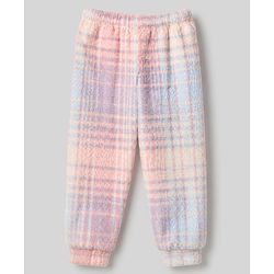 Babyhug Fur Woven Full Sleeves Printed Winter Wear Suit - Pink