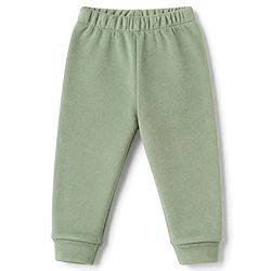 Babyhug Fur Woven Full Sleeves Winter Wear Suit With Bear Applique - Sea Green