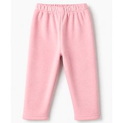 Babyhug Fur Woven Full Sleeves Hooded Winter Wear Suit With Rabbit Patch - Pink