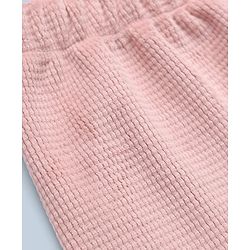Babyhug Fleece Knit Full Length Pant in Light Pink