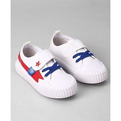 Cute Walk by Babyhug Velcro Closure Solid Casual Shoes - White
