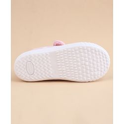 Cute Walk by Babyhug Velcro Closure Casual Shoes With Strawberry Applique - Pink