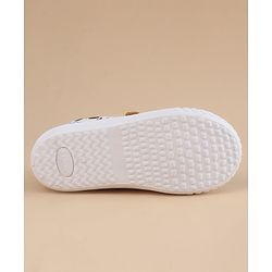 Cute Walk by Babyhug Velcro Closure Casual Shoes With Vehicle Print - White