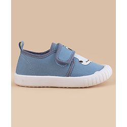 Cute Walk by Babyhug Velcro Closure Casual Shoes With Animal Print - Blue