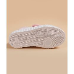 Cute Walk by Babyhug Velcro Closure Casual Shoes With Bow Applique - Pink