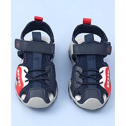 Cute Walk by Babyhug Velcro Closure Sports Printed Sandal - Navy