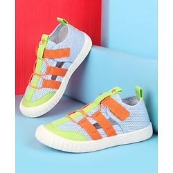 Cute Walk by Babyhug Velcro Closure Sandal With Lace Detailing - Orange