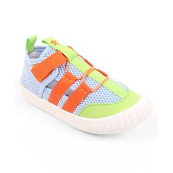 Cute Walk by Babyhug Velcro Closure Sandal With Lace Detailing - Orange