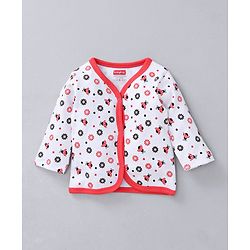 Babyhug Clothing Gift Set Ladybug Embroidery Red white - 5 Pieces