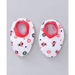Babyhug Clothing Gift Set Ladybug Embroidery Red white - 5 Pieces