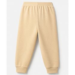 Babyhug Cotton Knit Full Length Joggers Fit Lounge Pant With Bear Print Pack of 3 - Brown Beige Navy Blue