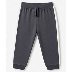 Babyhug Cotton Knit Full Length Joggers Fit Lounge Pant With Bear Print Pack of 3 - Brown Beige Navy Blue
