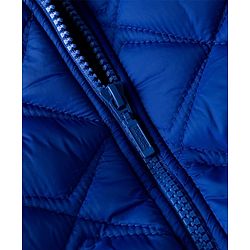 Babyhug Woven Sleeveless Hooded Padded Solid Colour Jacket - Royal Blue
