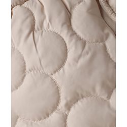 Babyhug Woven Padded Quilted Winter Jacket with Full Sleeves - Beige