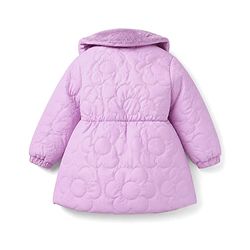 Babyhug Woven Padded Quilted Winter Jacket with Full Sleeves - Lavender
