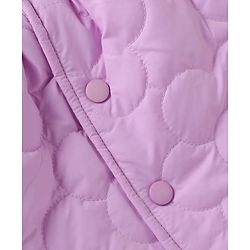 Babyhug Woven Padded Quilted Winter Jacket with Full Sleeves - Lavender