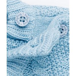 Babyhug Knit Full Sleeves Pullover with Cable Knit Design - Light Blue