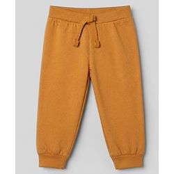 Babyhug Cotton Jersey Knit Full Length Track Pant With Car Print Pack of 3 - Blue Grey & Mustard