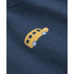 Babyhug Cotton Jersey Knit Full Length Track Pant With Car Print Pack of 3 - Blue Grey & Mustard
