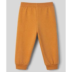 Babyhug Cotton Jersey Knit Full Length Track Pant With Car Print Pack of 3 - Blue Grey & Mustard