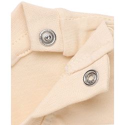 Babyhug 100% Cotton Knit Full Sleeves T-Shirt & Pyjama Night Suit with Bear Patch - Brown