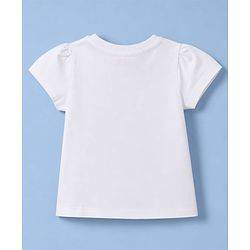 Babyhug Twill Woven Half Sleeves Floral Embroidery Frock with Inner Tee - Pink