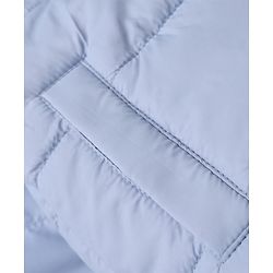 Babyhug Woven Padded Quilted Hooded Winter Jacket with Full Sleeves - Blue