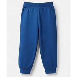 Babyhug Cotton Jersey Knit Full Length Lounge Pants with Dinosaur Print Pack of 3 - Blue, Orange & White