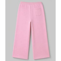 Babyhug 100% Cotton Looper Knit Full Length Star Printed Lounge Pant With Tape Detailing - Pink