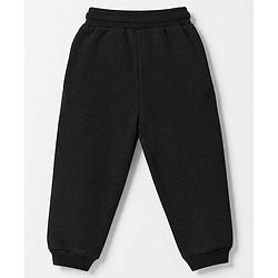 Babyhug Cotton Knit Jogger Fit Full Length Lounge Pant in Charcoal Grey