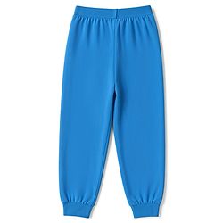Babyhug 100% Cotton Jersey Knit Full Length Lounge Pant With Text Print Pack of 2 - Blue Yellow