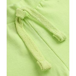 Babyhug Cotton Jersey Knit Full Length Jogger Fit Lounge Pant with Crocodile Print Pack of 2 in Navy Blue Lime Green
