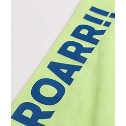 Babyhug Cotton Jersey Knit Full Length Jogger Fit Lounge Pant with Crocodile Print Pack of 2 in Navy Blue Lime Green