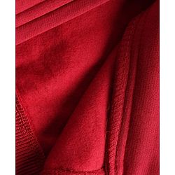 Babyhug Fleece Knit Full Sleeves Front Open Heavy Gauge Warm Sweatshirt With Awesome Player Print - Red