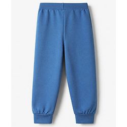 Babyhug Cotton Jersey Knit Full Length Track Pants with Camouflage Print Pack of 3 in Blue Green & Red