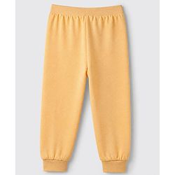 Babyhug Cotton Knit Jogger Fit Full Length Lounge Pants Pack of 3 - Yellow Orange Blue