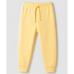 Babyhug Cotton Knit Jogger Fit Full Length Lounge Pants Pack of 3 - Yellow Orange Blue