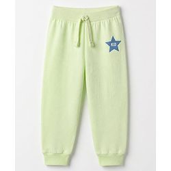 Babyhug Cotton Jersey Knit Full Length Joggers with Star Print Pack of 3 - Green Blue & Peach