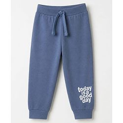 Babyhug Cotton Jersey Knit Full Length Joggers with Star Print Pack of 3 - Green Blue & Peach